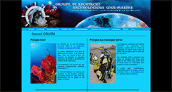 Desktop Screenshot of grasm-plongee.com